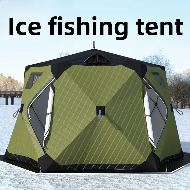 Fishing Equipment You Need - Hexagonal Ice Fishing Hut – Thickened