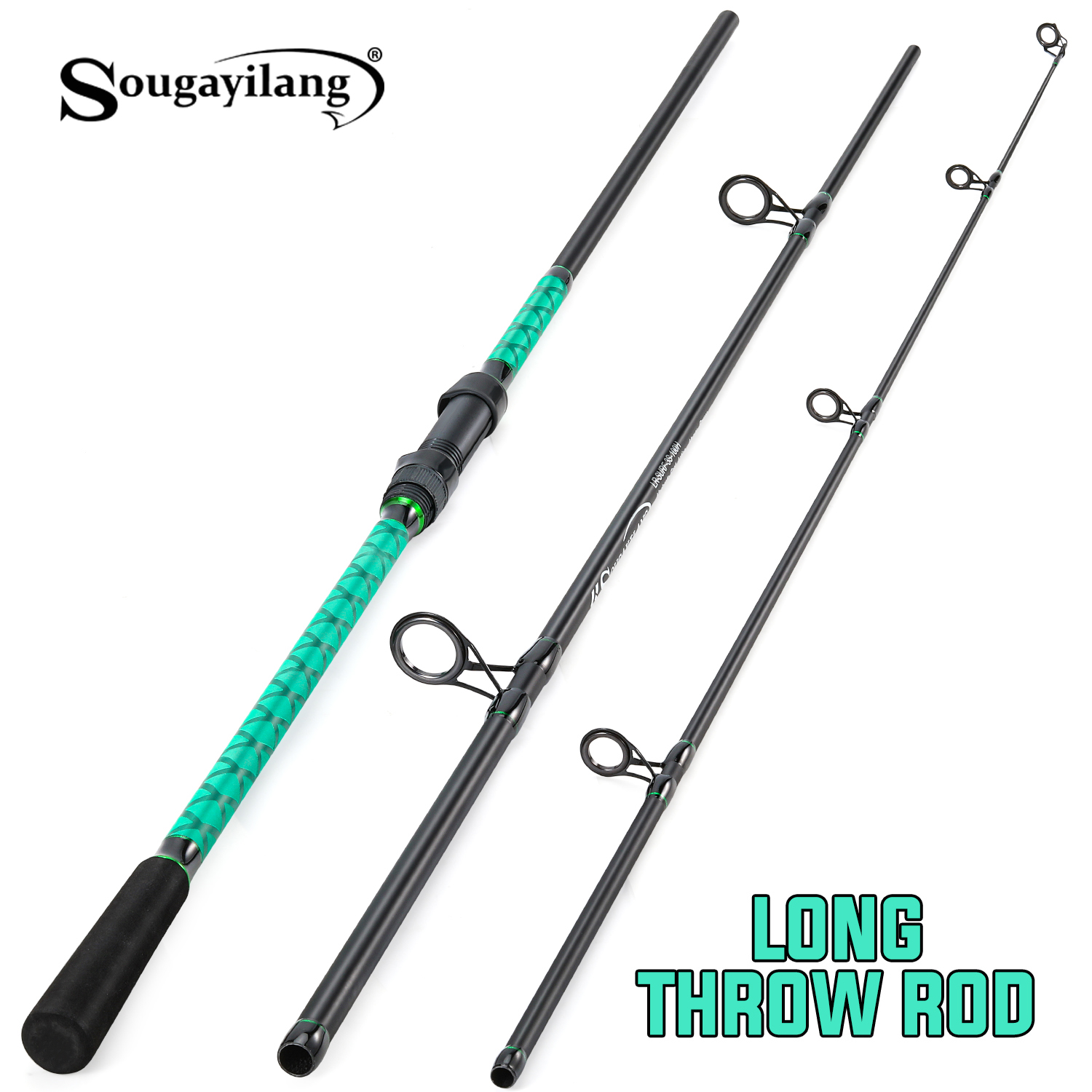 Surf Fishing Equipment - Sougayilang Carp Fishing Rod 3 Sections