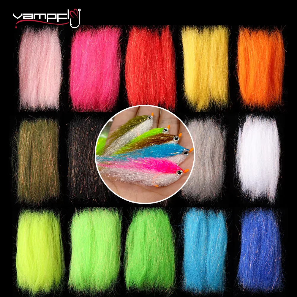 Fishing Equipment For Trout - Vampfly 2Packs Crimped Slinky Fiber Flash