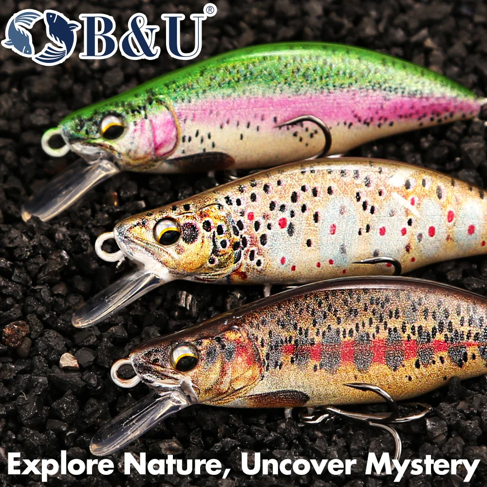 B&U Trout Pattern Hard Bait Si - огляд і ціна Fishing Equipment For Trout