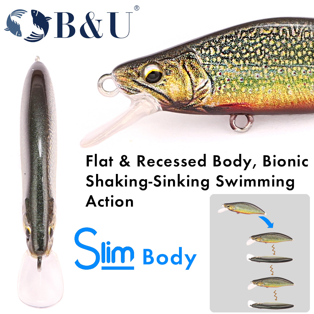 B&U Trout Pattern Hard Bait Si - огляд і ціна Fishing Equipment For Trout