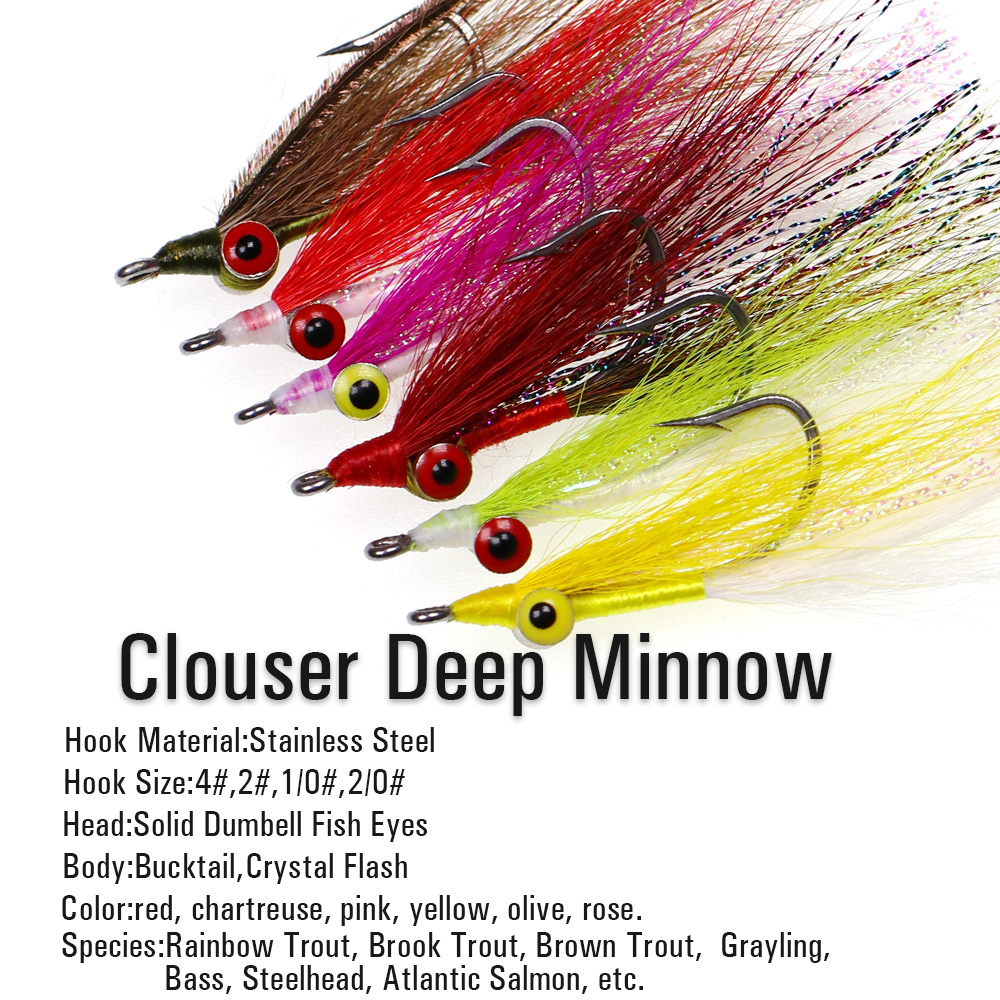 Wifreo 3pcs/6pcs Bucktail Clou - огляд і ціна Fishing Equipment For Trout