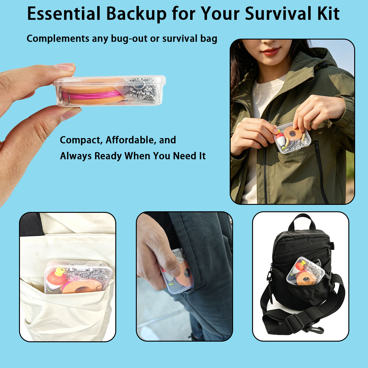 Portable Emergency Fishing Gea - огляд і ціна Fishing Equipment Storage