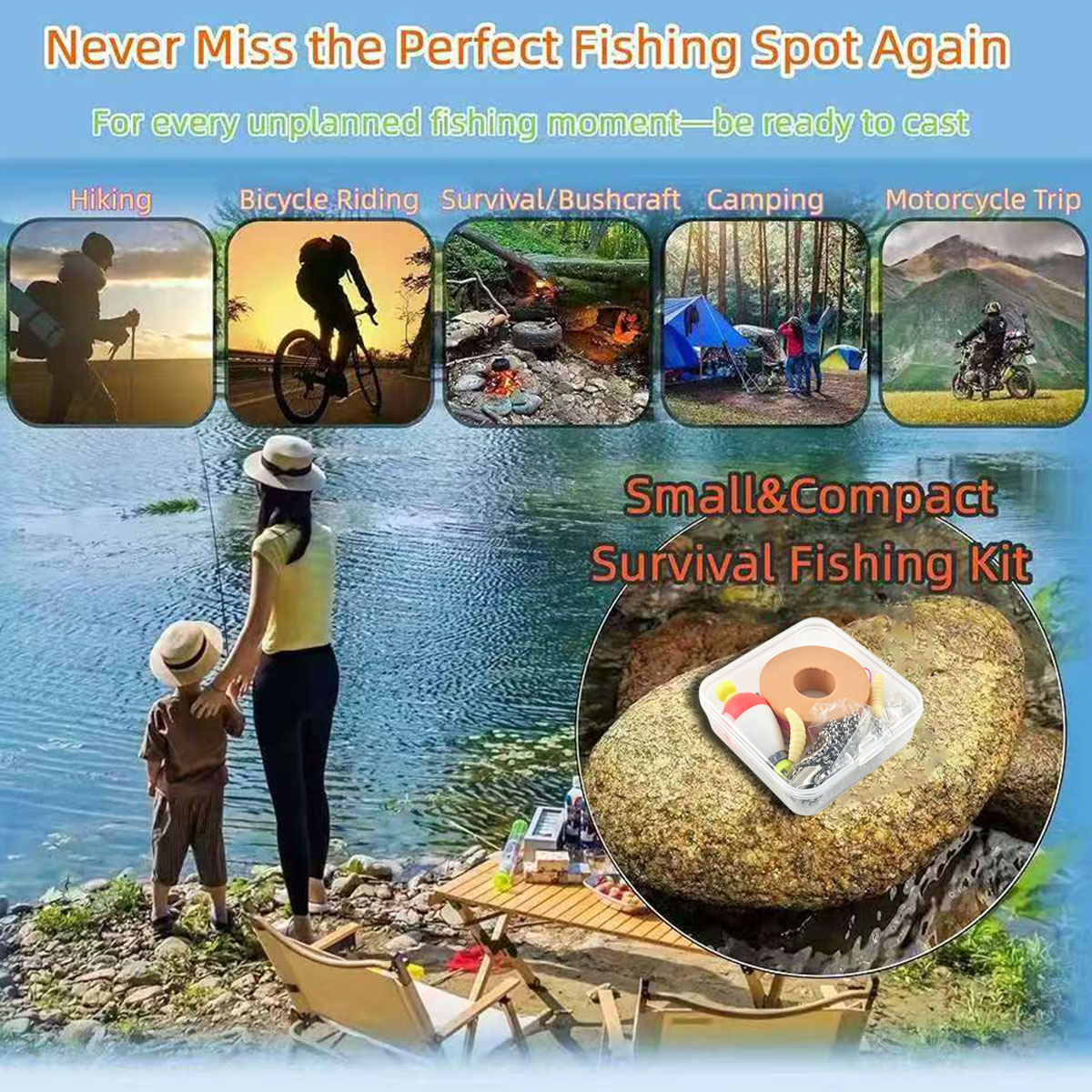 Portable Emergency Fishing Gea - огляд і ціна Fishing Equipment Storage
